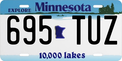 MN license plate 695TUZ