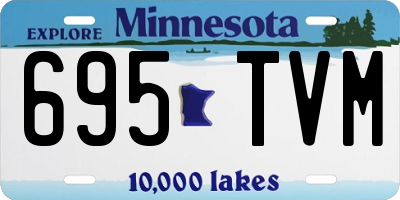 MN license plate 695TVM