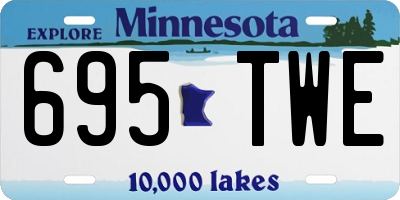 MN license plate 695TWE