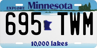 MN license plate 695TWM