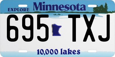 MN license plate 695TXJ