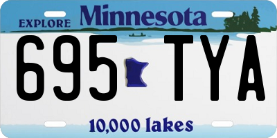 MN license plate 695TYA