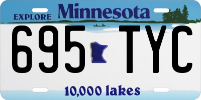 MN license plate 695TYC