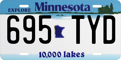 MN license plate 695TYD