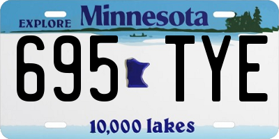 MN license plate 695TYE