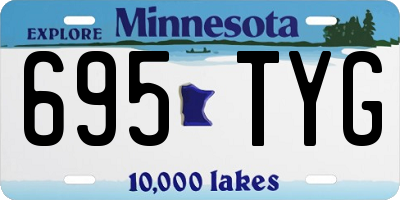 MN license plate 695TYG