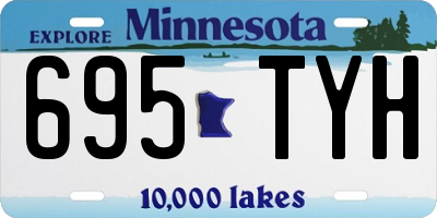 MN license plate 695TYH