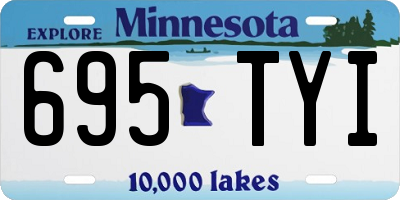 MN license plate 695TYI