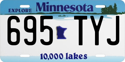 MN license plate 695TYJ