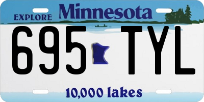 MN license plate 695TYL
