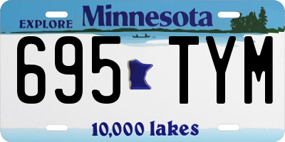 MN license plate 695TYM