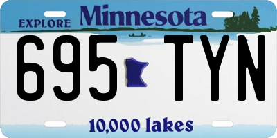 MN license plate 695TYN