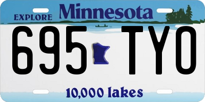 MN license plate 695TYO