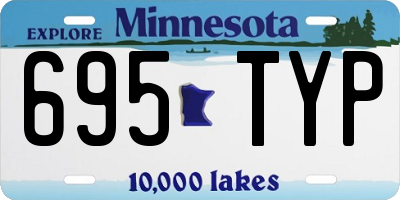 MN license plate 695TYP
