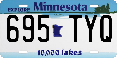 MN license plate 695TYQ