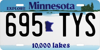MN license plate 695TYS
