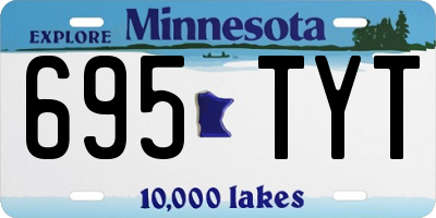 MN license plate 695TYT