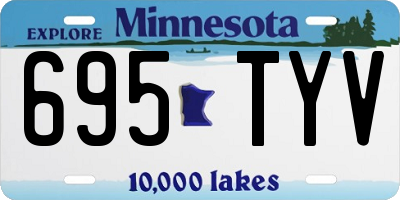 MN license plate 695TYV