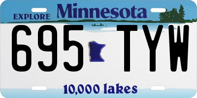 MN license plate 695TYW