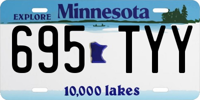 MN license plate 695TYY