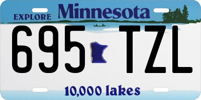 MN license plate 695TZL