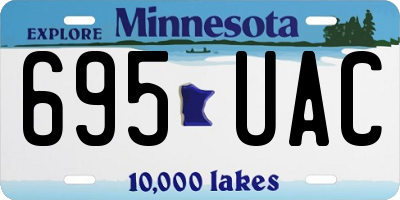 MN license plate 695UAC