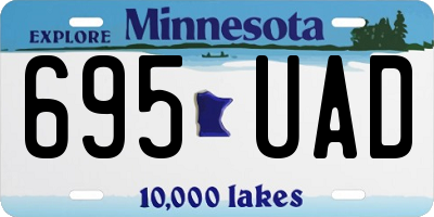 MN license plate 695UAD