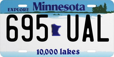 MN license plate 695UAL