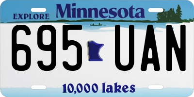 MN license plate 695UAN
