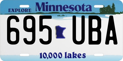 MN license plate 695UBA