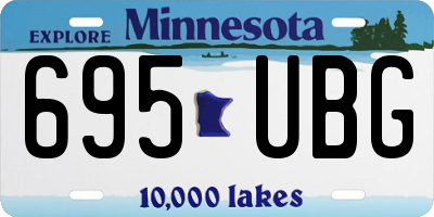 MN license plate 695UBG