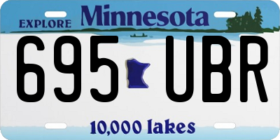 MN license plate 695UBR