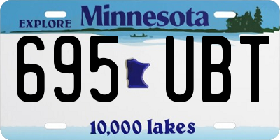 MN license plate 695UBT