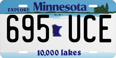 MN license plate 695UCE