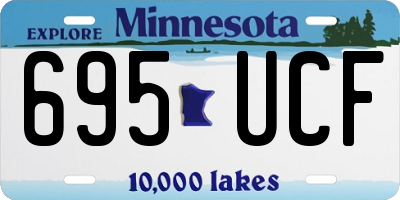 MN license plate 695UCF