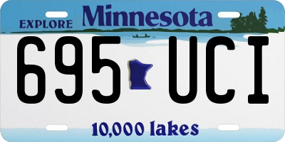 MN license plate 695UCI