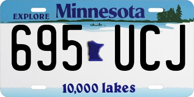 MN license plate 695UCJ