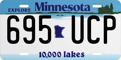 MN license plate 695UCP