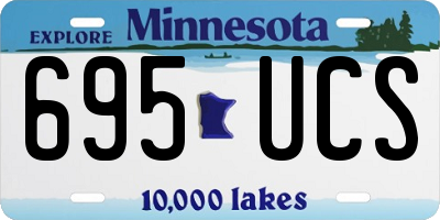 MN license plate 695UCS