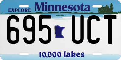 MN license plate 695UCT