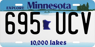 MN license plate 695UCV