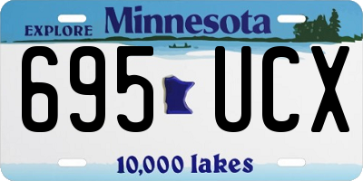 MN license plate 695UCX