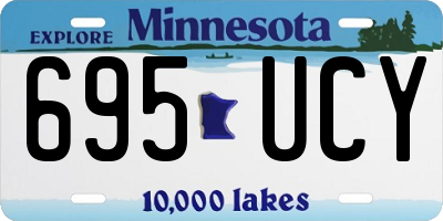 MN license plate 695UCY