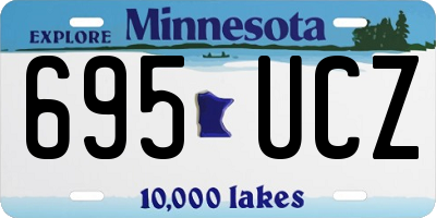 MN license plate 695UCZ