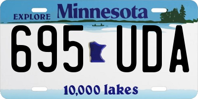 MN license plate 695UDA