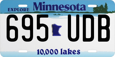 MN license plate 695UDB