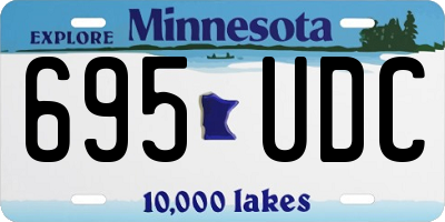 MN license plate 695UDC