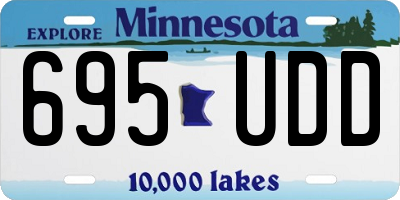 MN license plate 695UDD