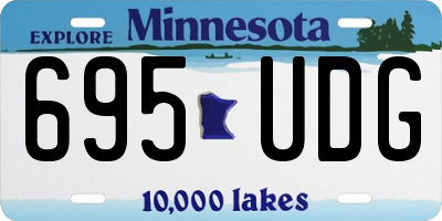 MN license plate 695UDG