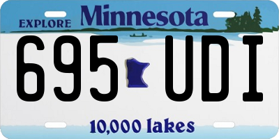 MN license plate 695UDI